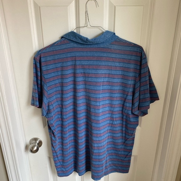 Columbia Men’s Omni-Wick Advanced Evaporation Striped Blue Polo - Picture 5 of 6